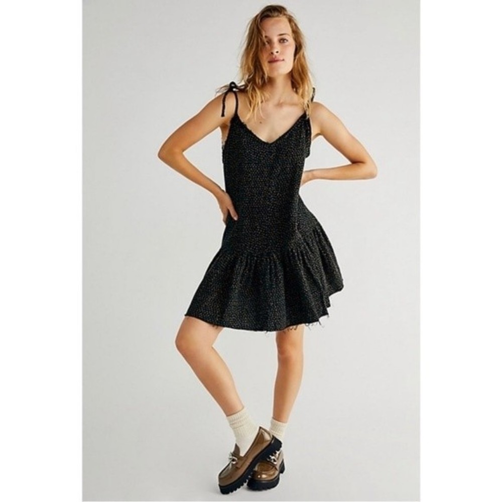 One Teaspoon Icon Starry Night Mini Dress Size Medium Black